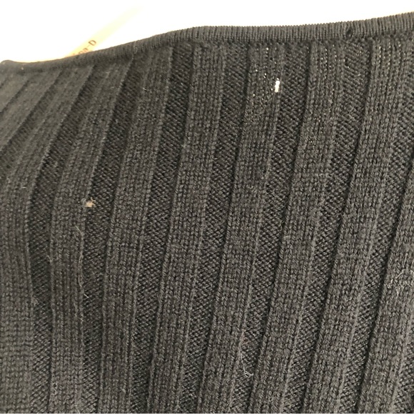 Vintage Talbots merino wool Granny square crochet knit sweater vest Sz L - Picture 10 of 14